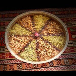 Round Ranginak date dessert Kolompeh